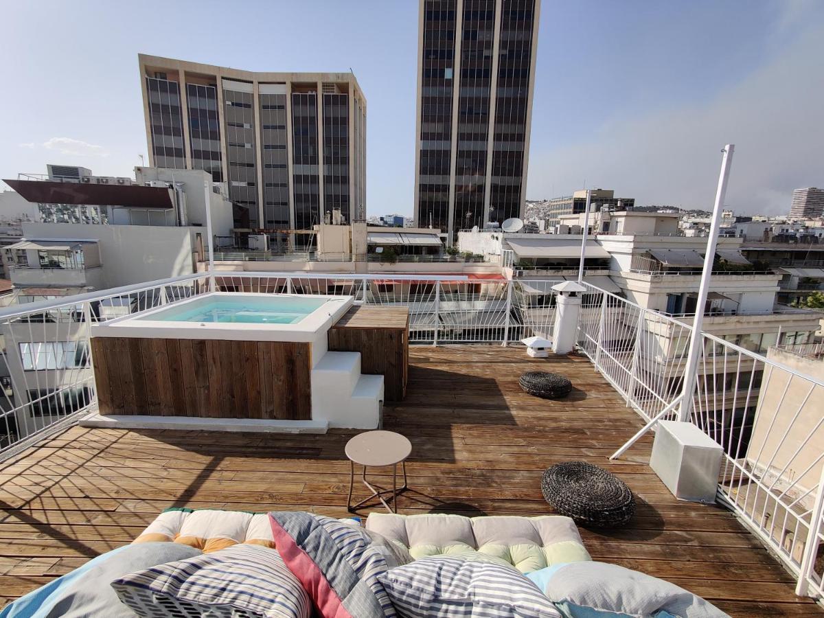 Unique Solar Penthouse With Jacuzzi And Sauna In Central Athens Luaran gambar
