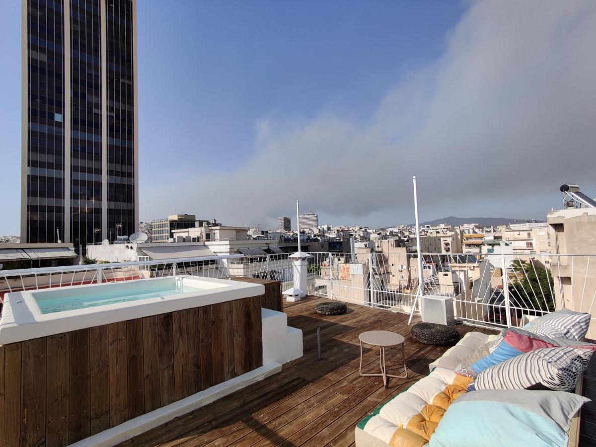 Unique Solar Penthouse With Jacuzzi And Sauna In Central Athens Luaran gambar