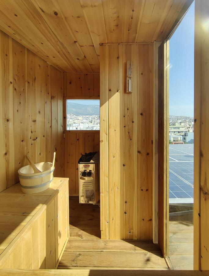 Unique Solar Penthouse With Jacuzzi And Sauna In Central Athens Luaran gambar
